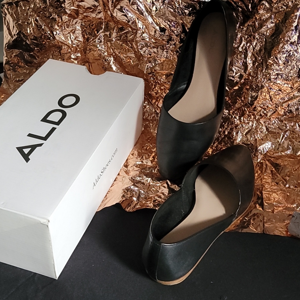 Black Flats size 8